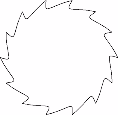 Sawblade curve